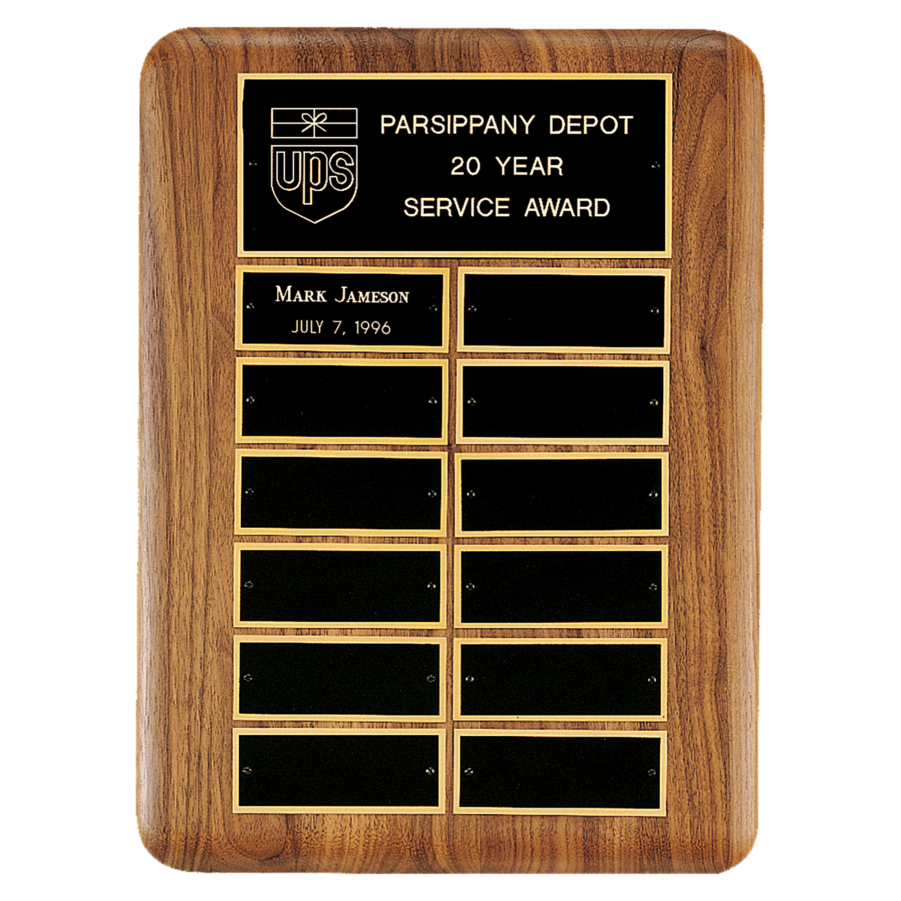 American Walnut Perpetual Plaque XL Plates