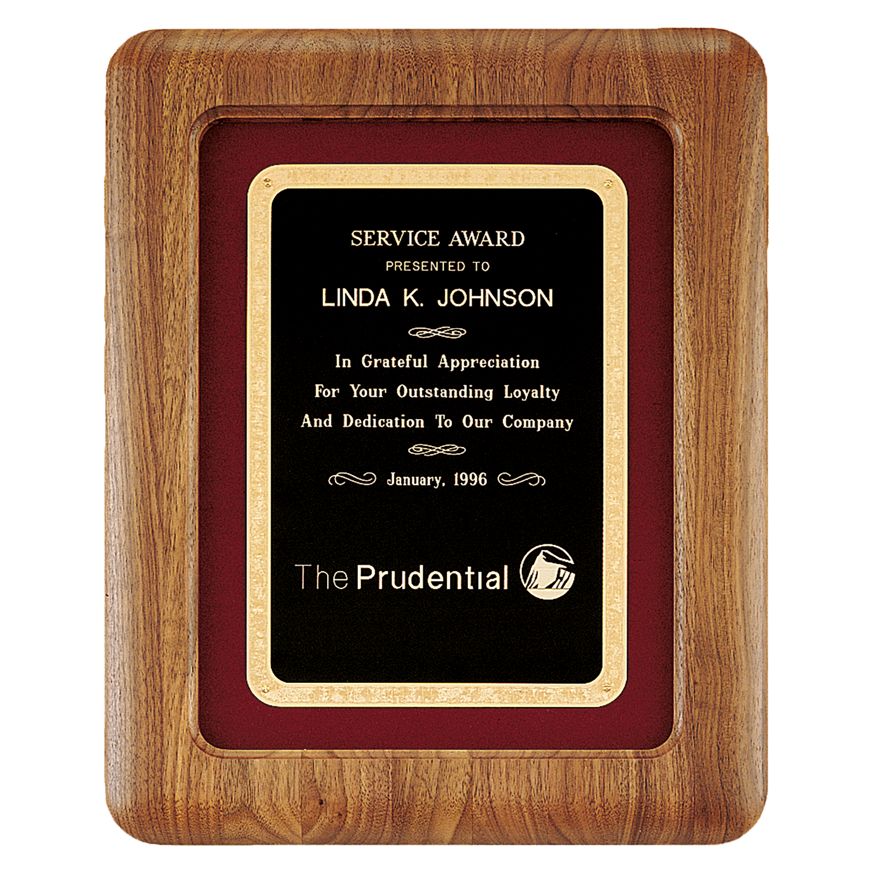 American Walnut Frame Plaque