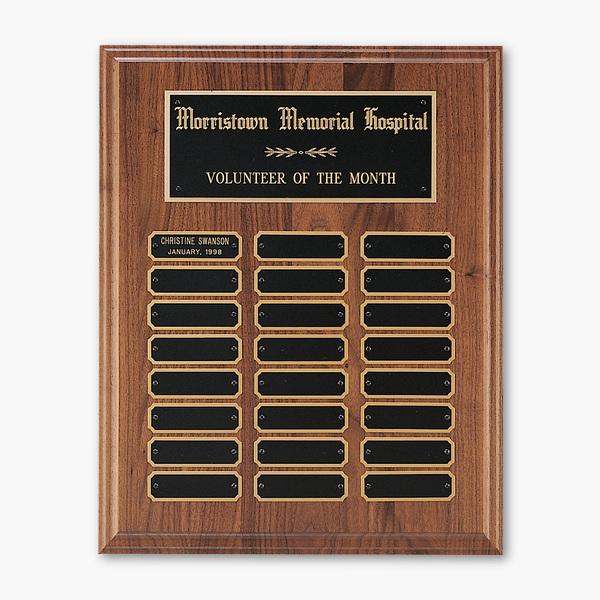 American Walnut Cove-Edge Perpetual Plaque