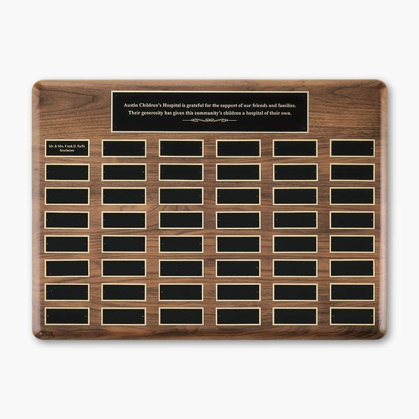 American Walnut Airflyte Perpetual Plaque