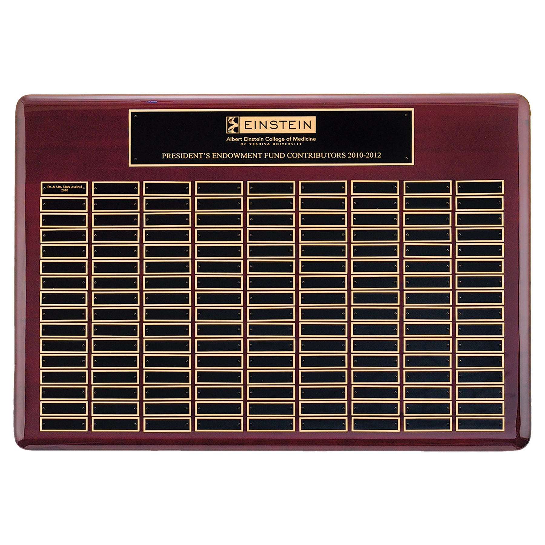American Perpetual Plaque Black Brass Plates
