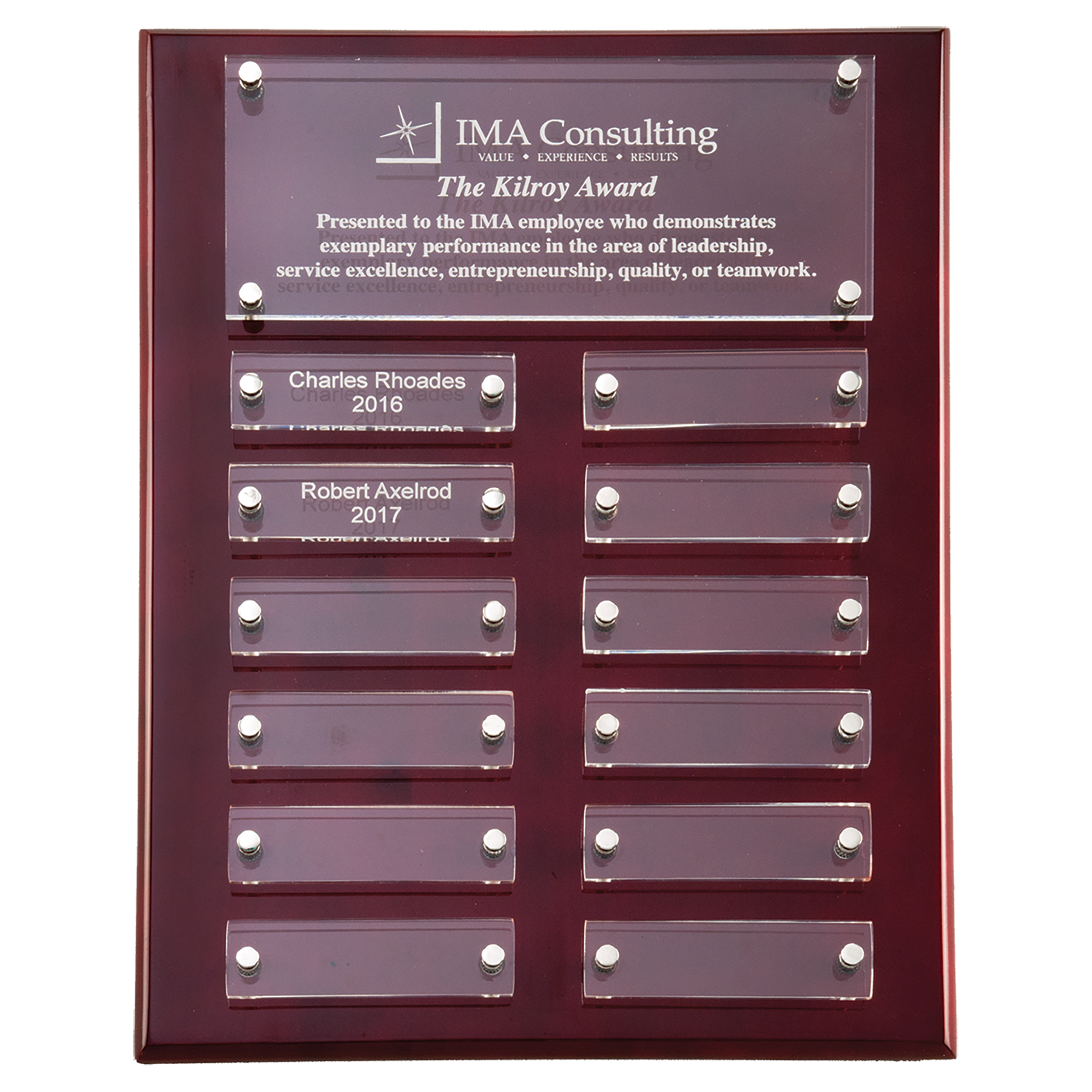 Acrylic High Gloss Perpetual Plaque