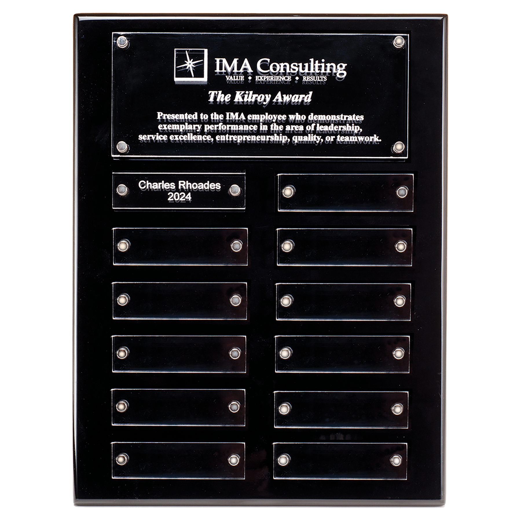 Acrylic High Gloss Perpetual Plaque