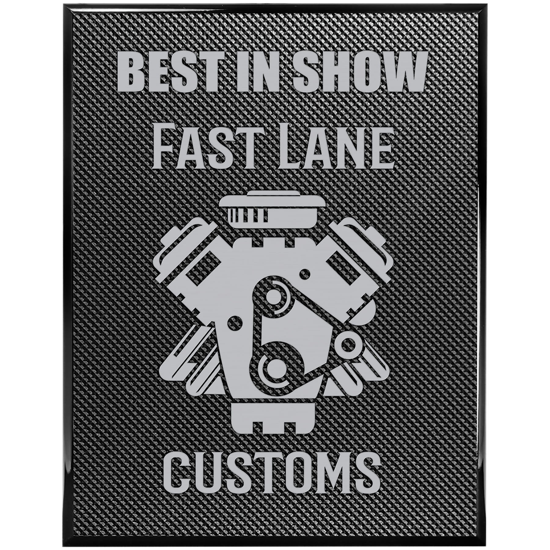 Carbon Fiber Piano Finish Plaques
