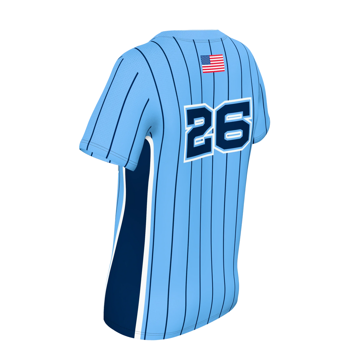 Custom Sublimated Women's Short Sleeve V-Neck T-Shirt — softball supplier alternate view 5