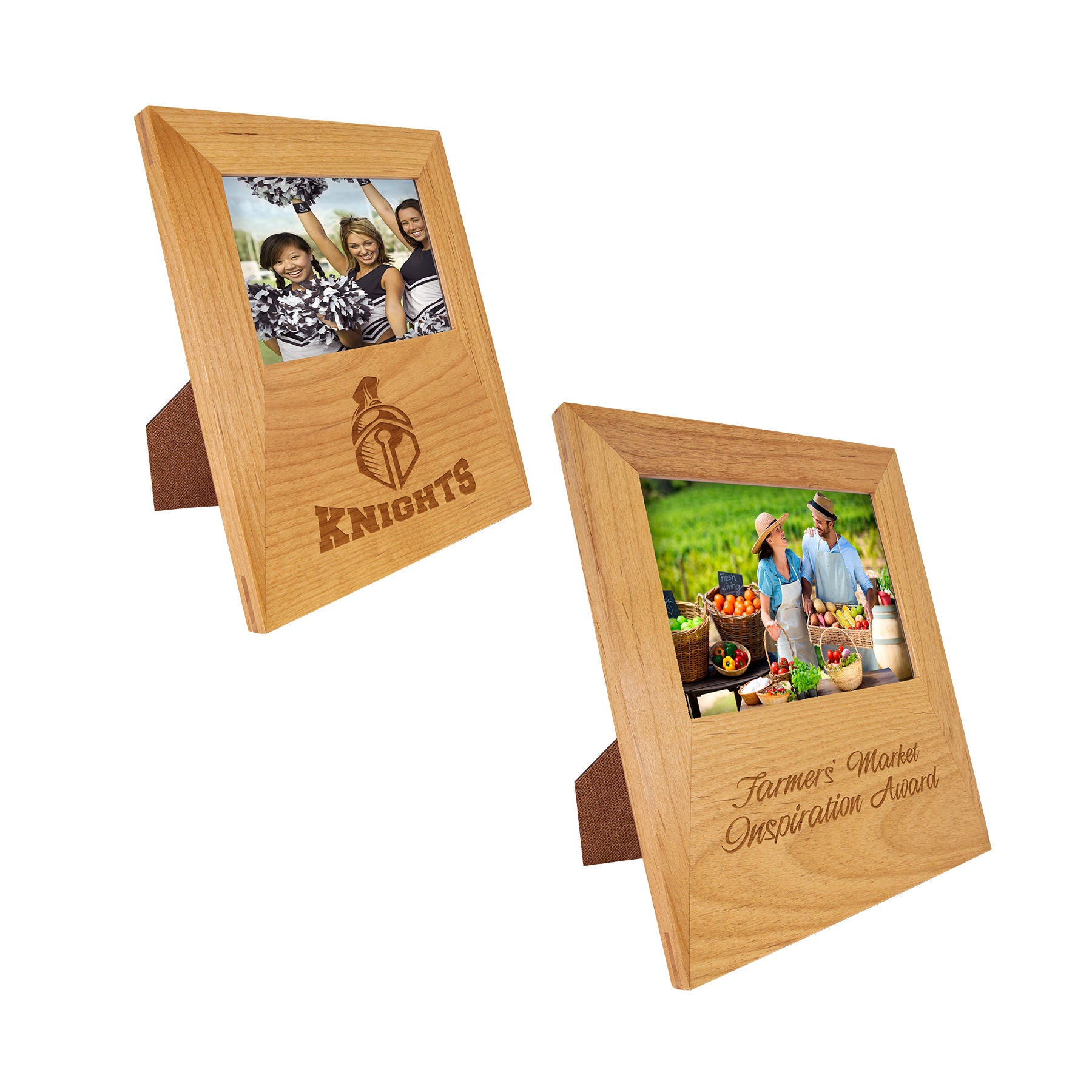 Genuine Red Alder 4x6 Picture Frame with Engraving Area