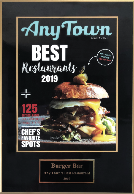 Custom Laminated Plaque