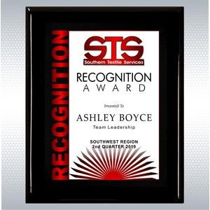 Executive Ebony Finish Plaque With Plate