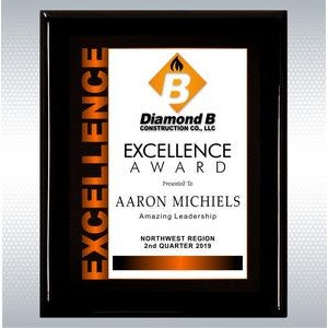 Executive Ebony Finish Plaque With Plate