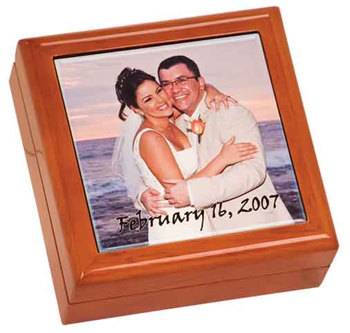 High Gloss Brown Wooden Gift Box