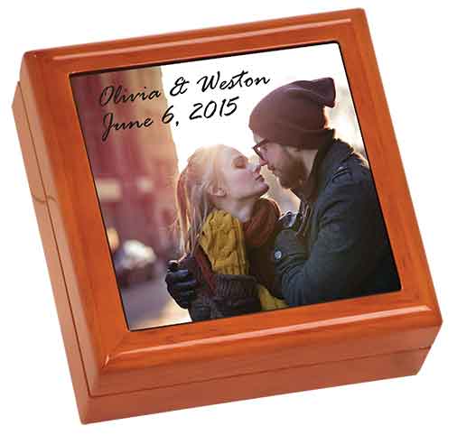 High Gloss Brown Wooden Gift Box