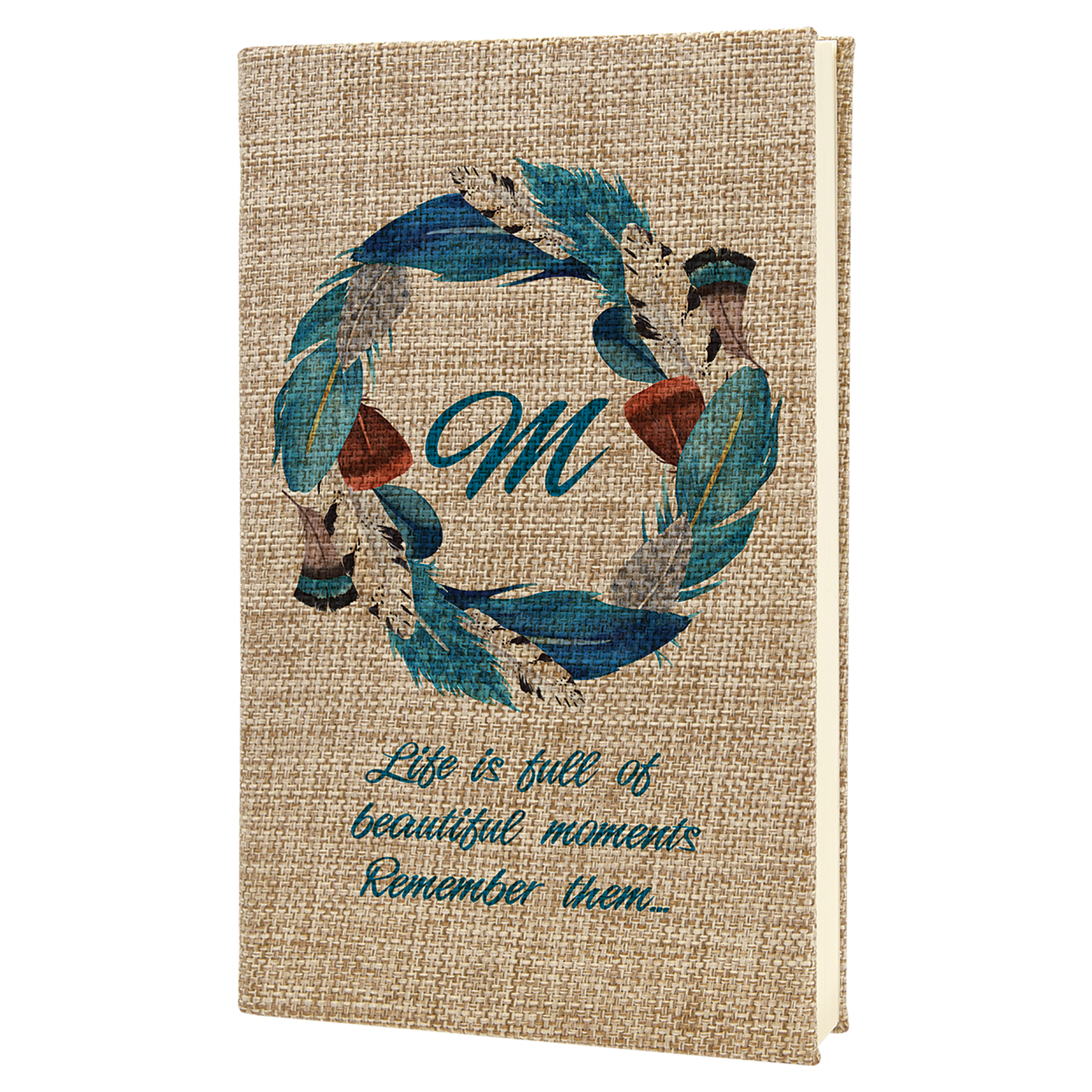 Laserable Leatherette Journal-Lined Notepad