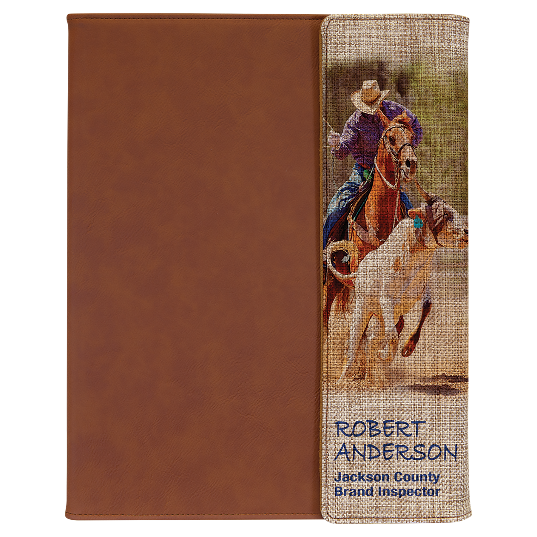 Laserable Leatherette Canvas Portfolios