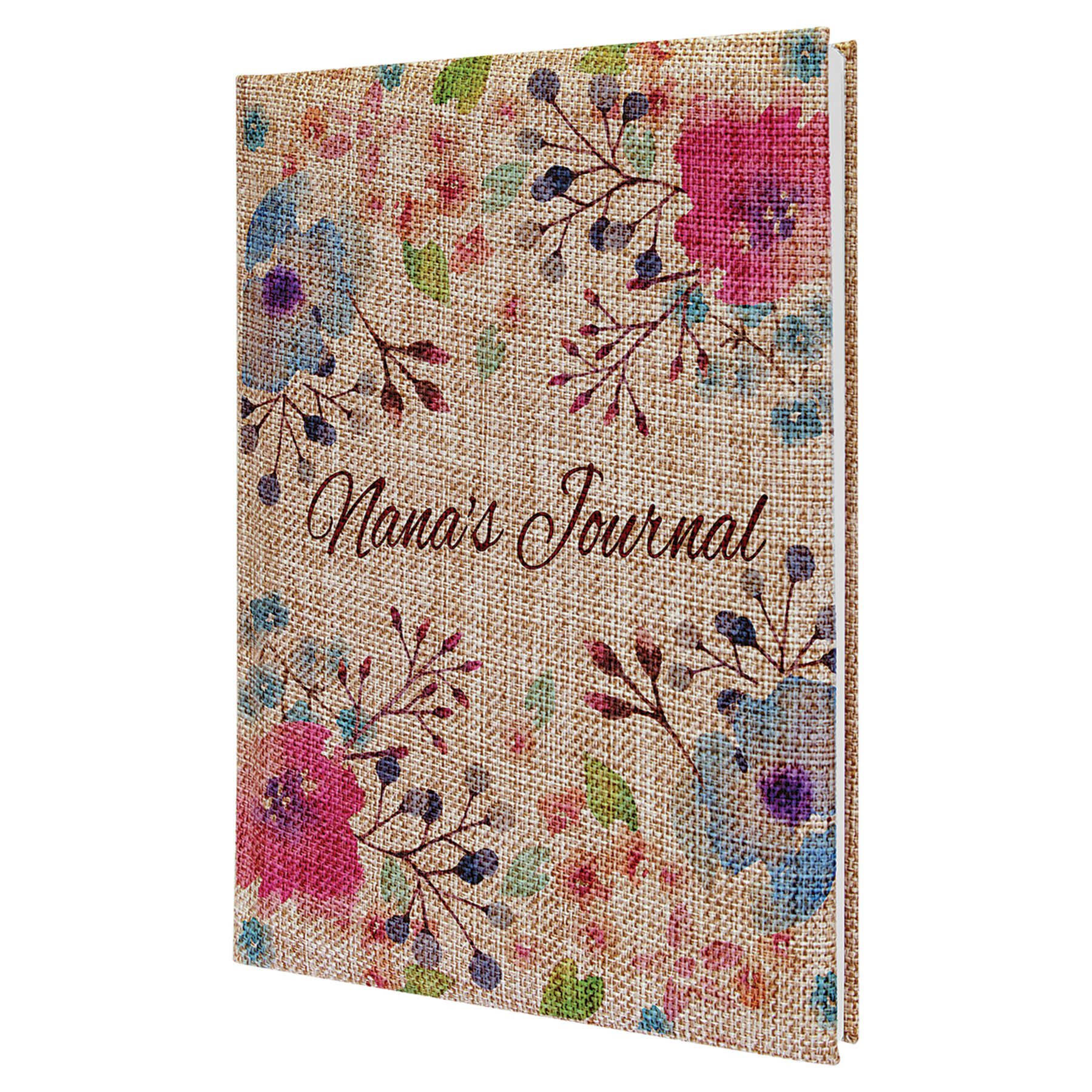 Laserable Leatherette Journal-Lined Notepad