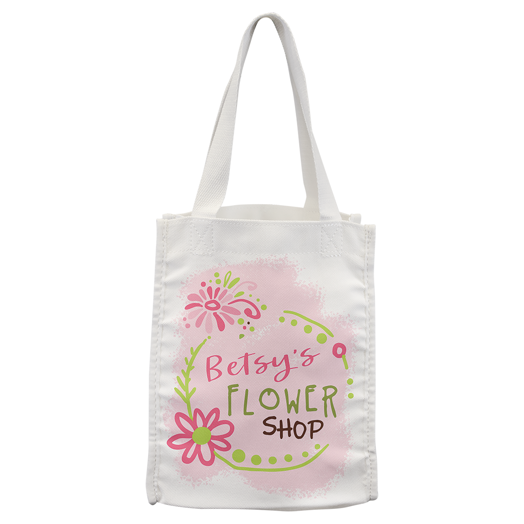White Canvas Full Color Gift Bag