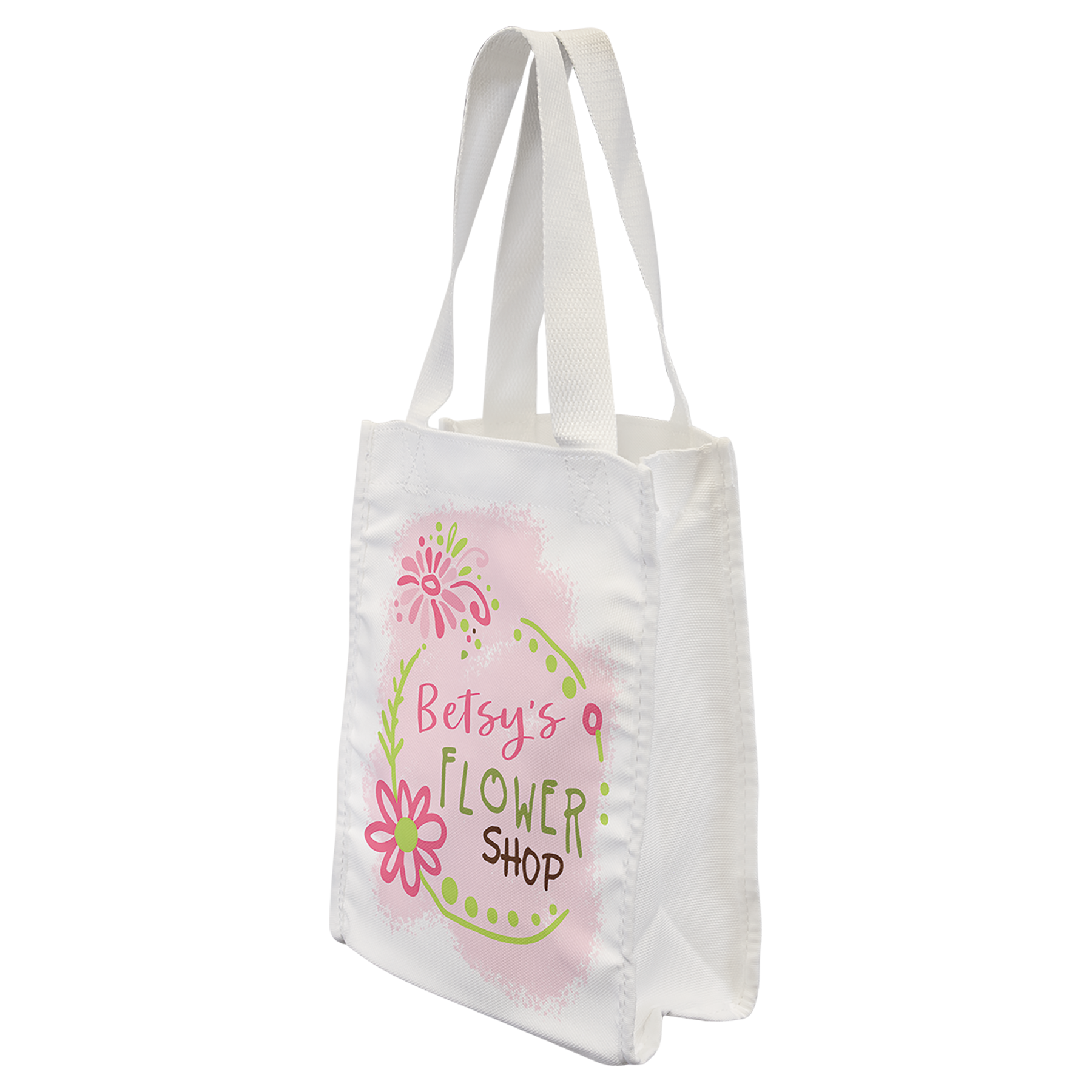 White Canvas Full Color Gift Bag