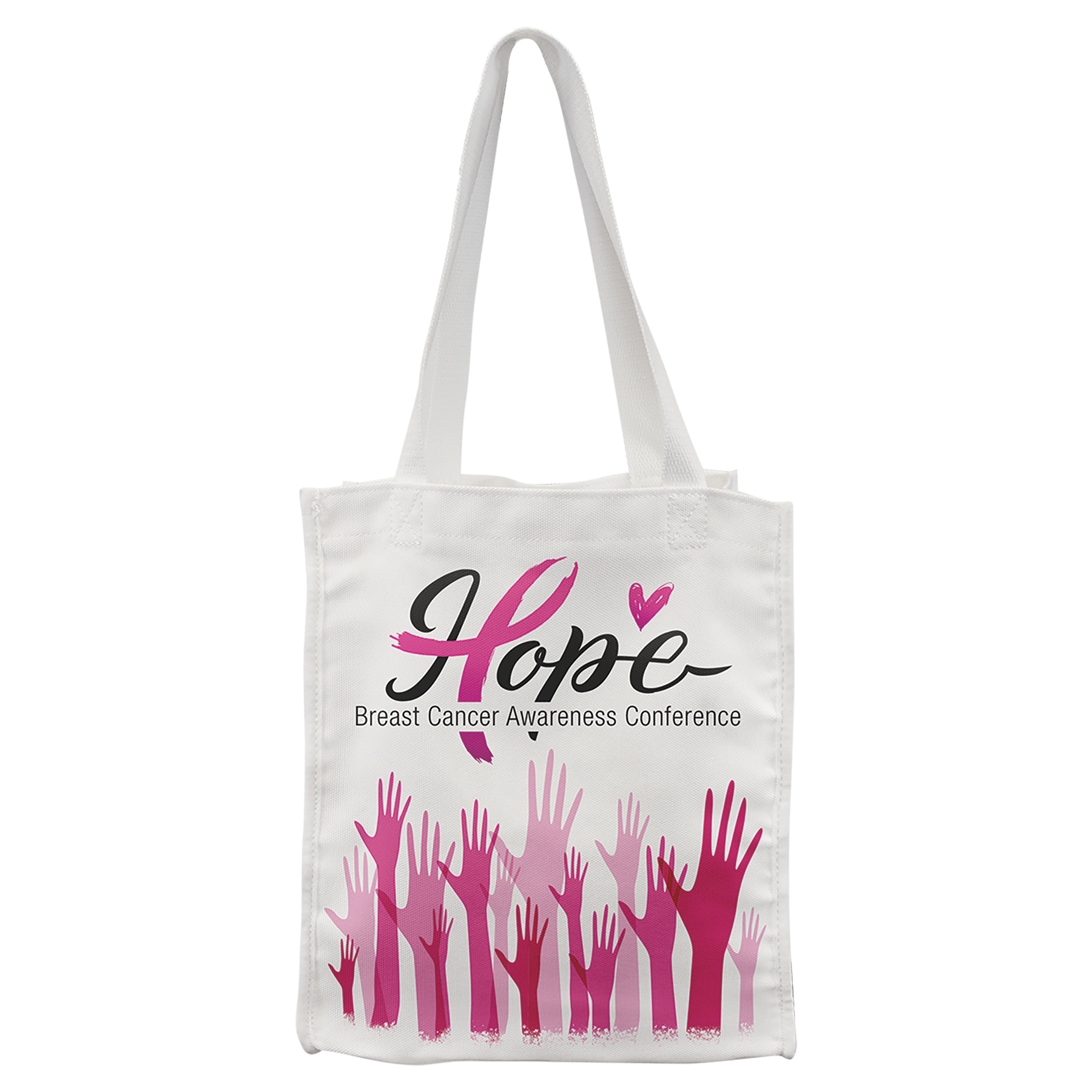 White Canvas Full Color Gift Bag