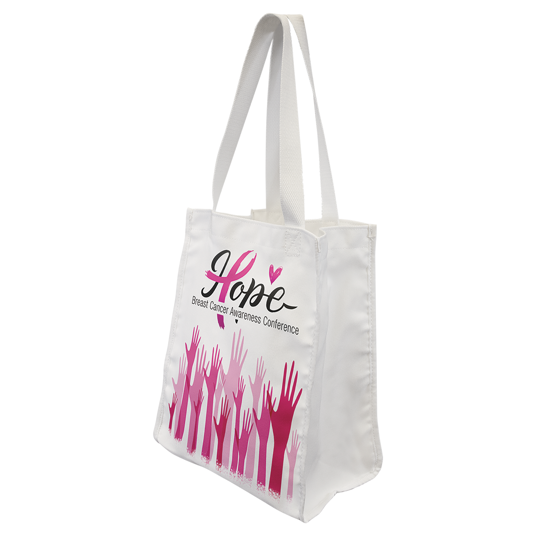 White Canvas Full Color Gift Bag
