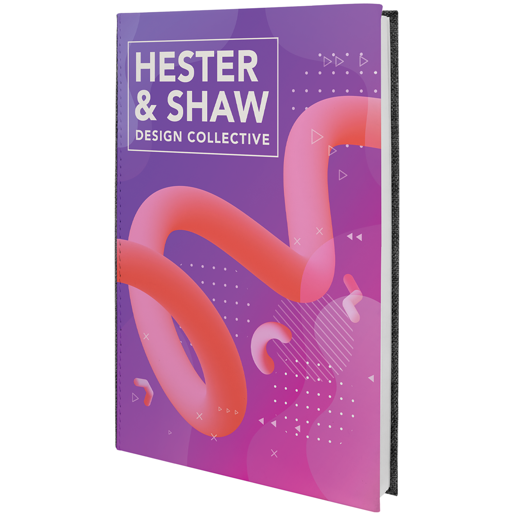 Laserable Leatherette Journal-Lined Notepad