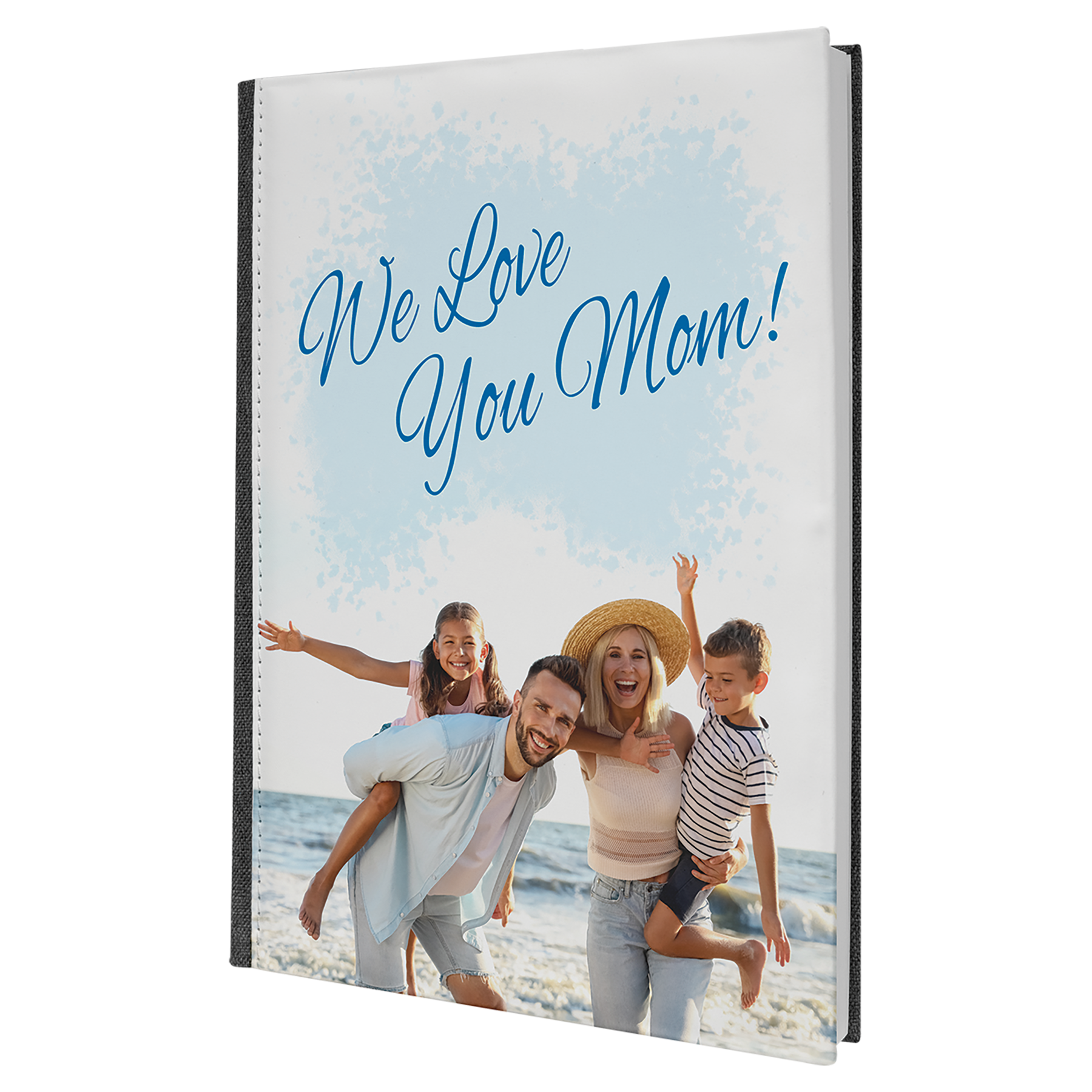 Laserable Leatherette Journal-Lined Notepad