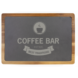 Rectangle Cutting Board -Acacia Wood/Slate