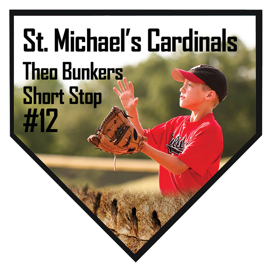 Home Plate Full Color Plaque