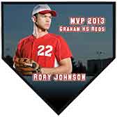 Home Plate Full Color Plaque