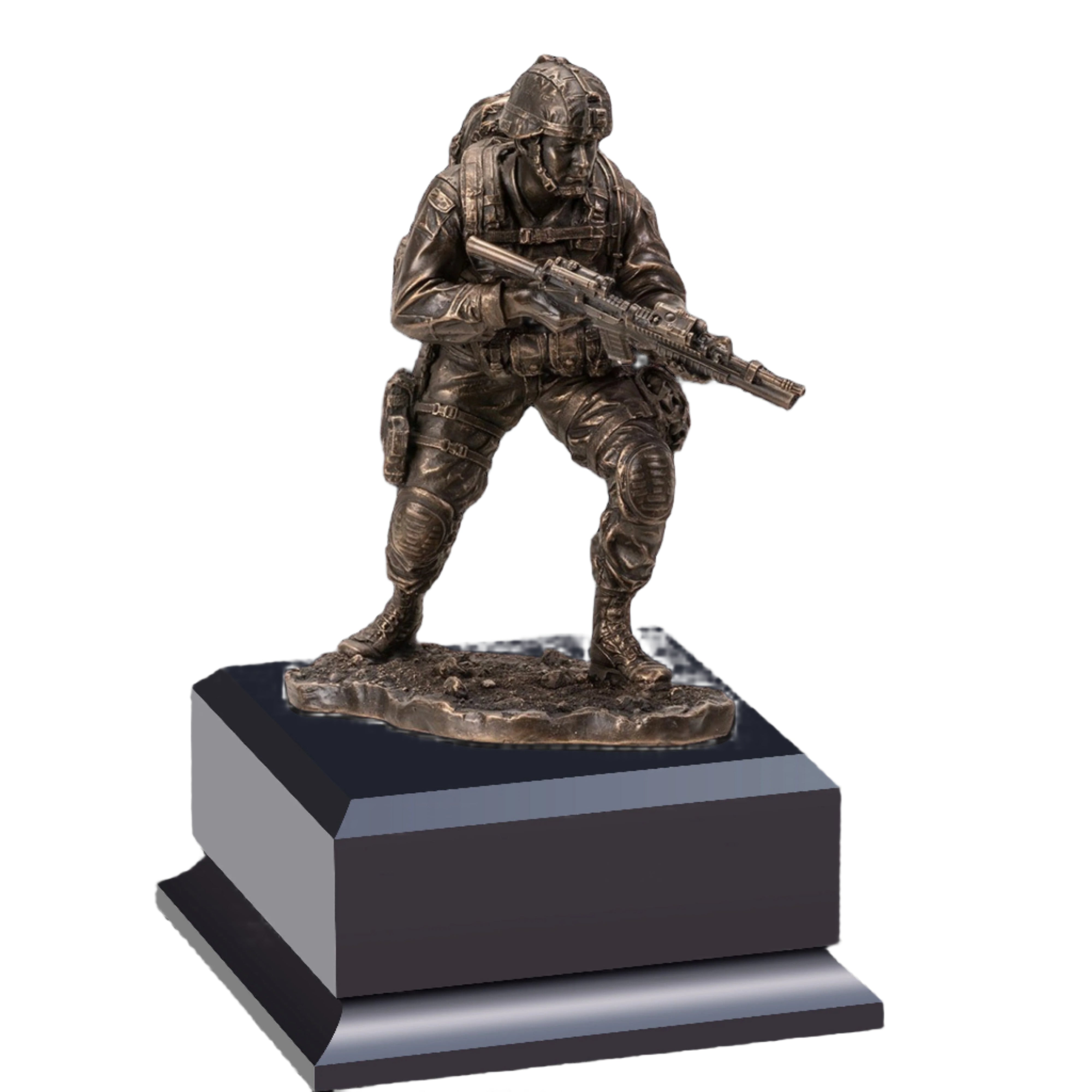 Soldier On The Move Statue