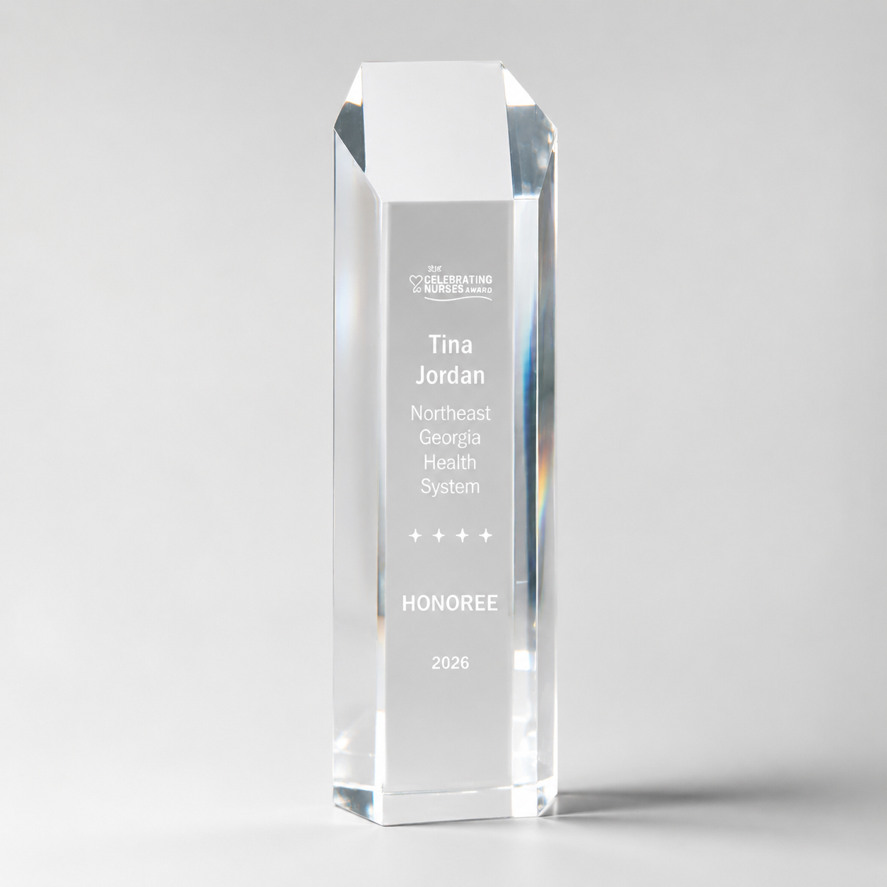 Hexagon Tower Acrylic Award