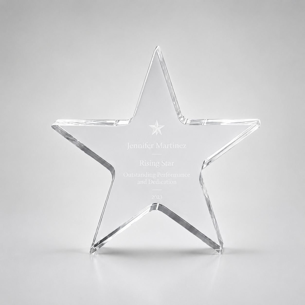 Star Performer Acrylic Paperweight