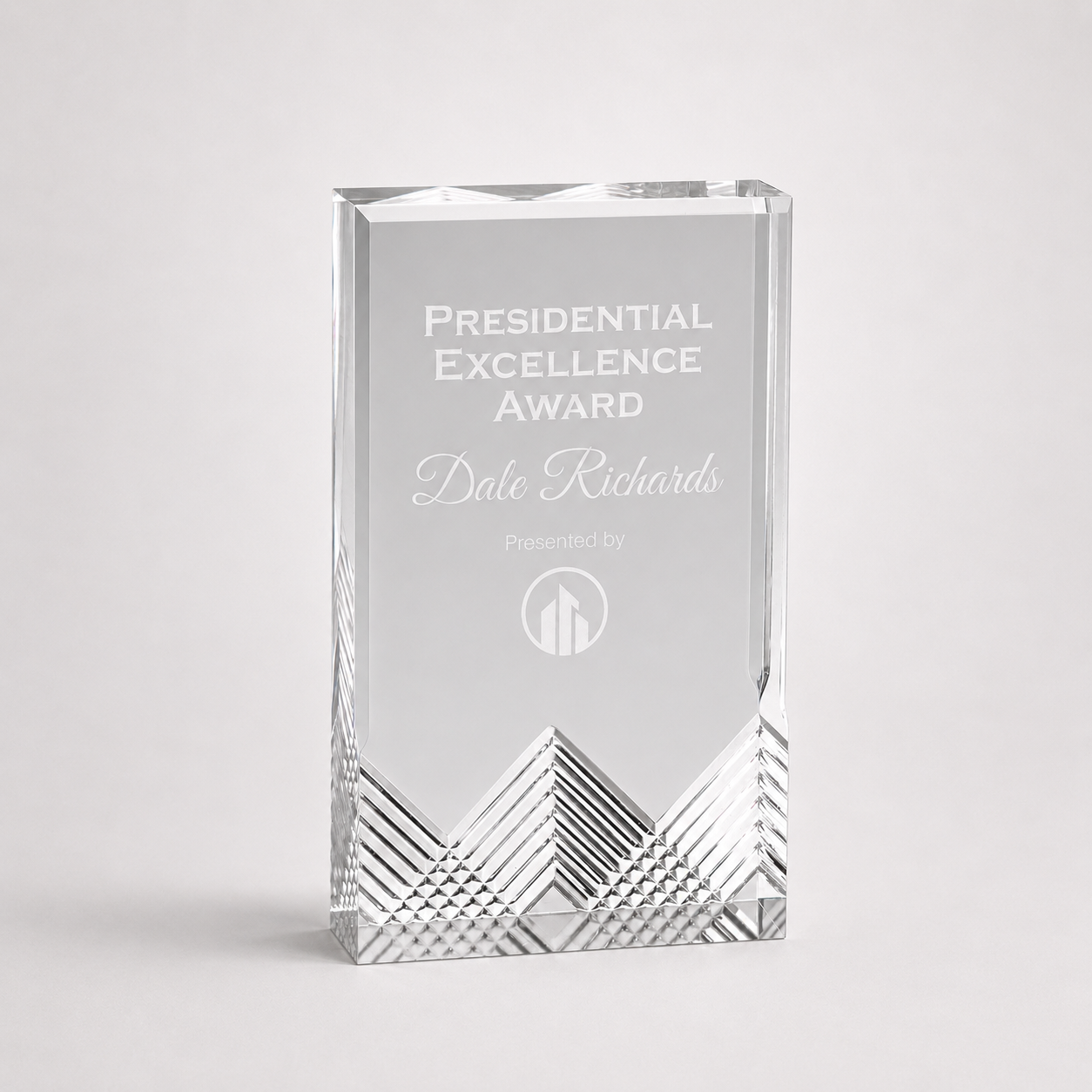 Silver Apex Mirage Acrylic Award