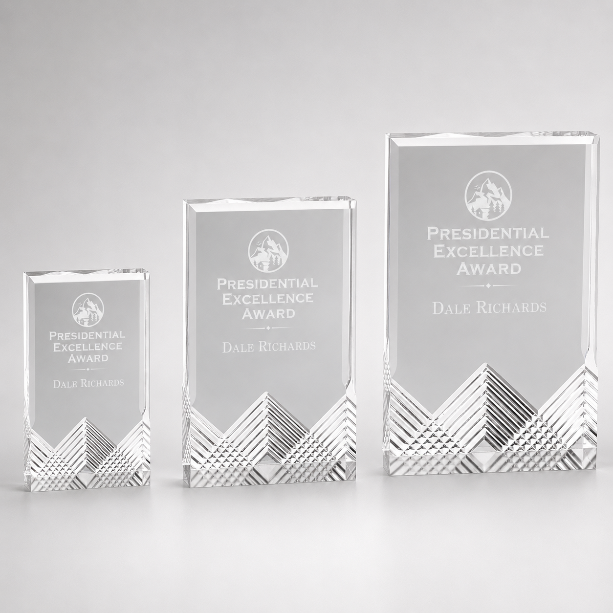 Silver Apex Mirage Acrylic Award