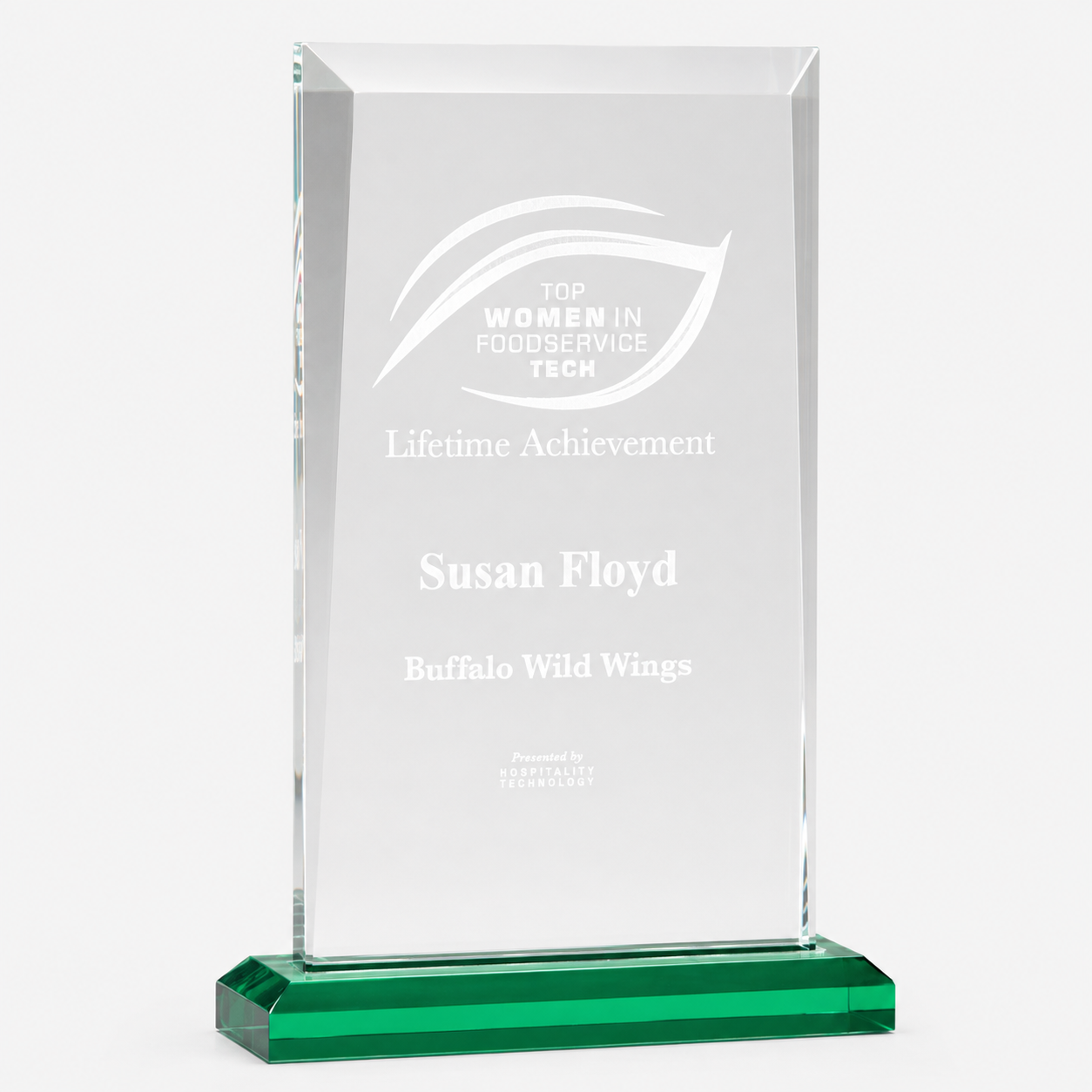 Apex Acrylic Award with Colored Base