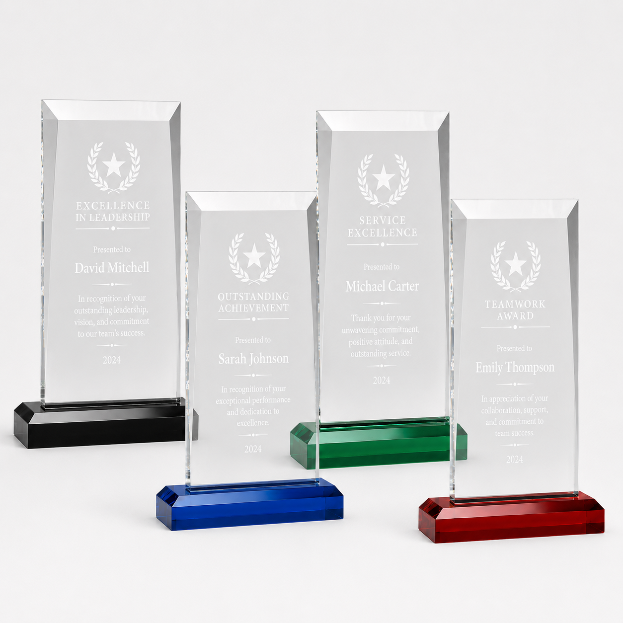Apex Acrylic Award with Colored Base