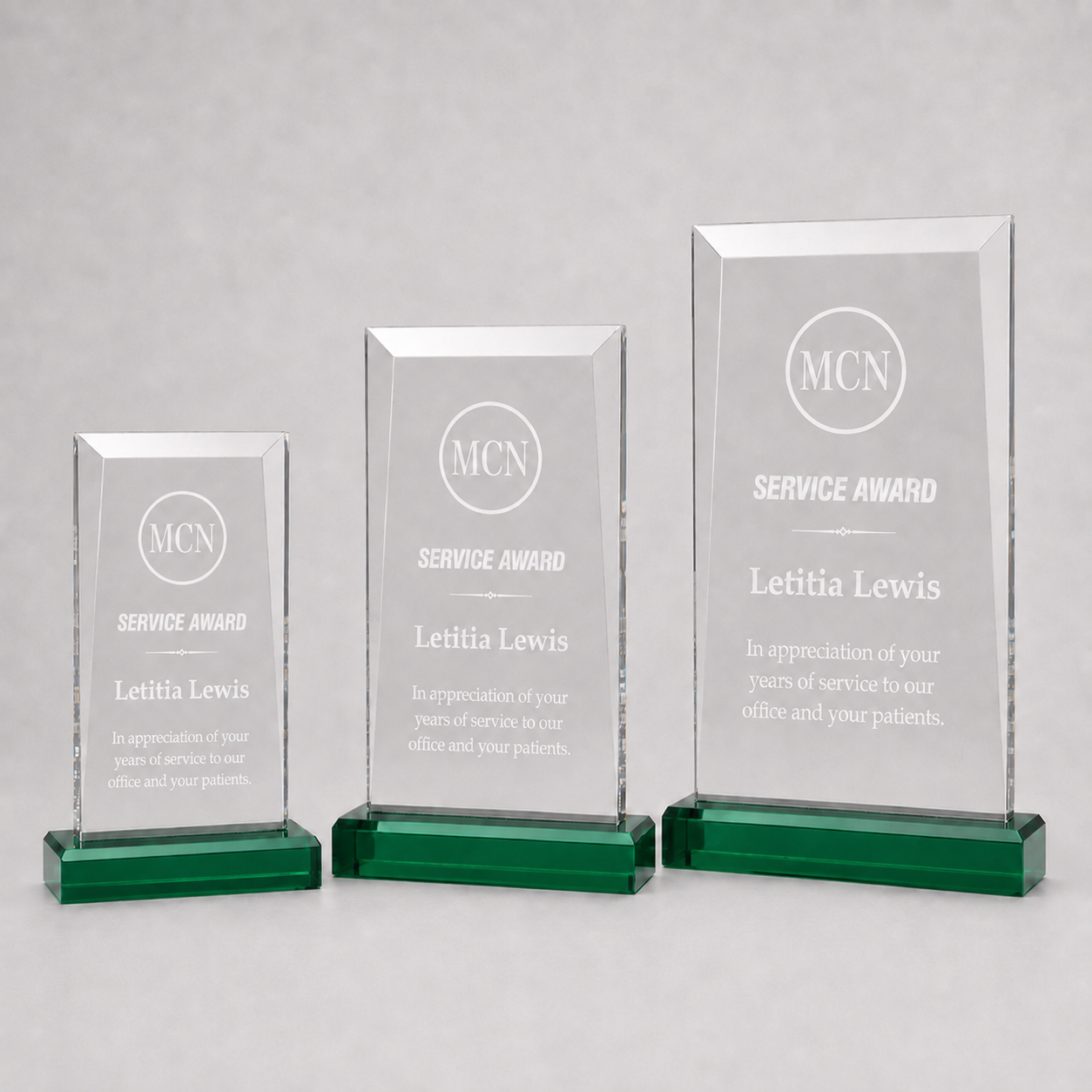 Apex Acrylic Award with Colored Base