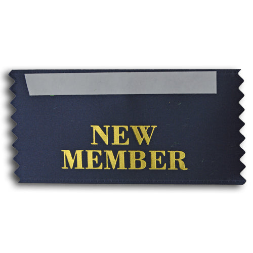 New Member stock badge ribbon