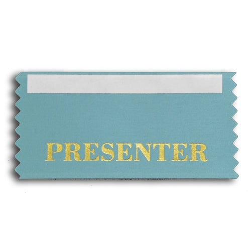 Presenter stock badge ribbon