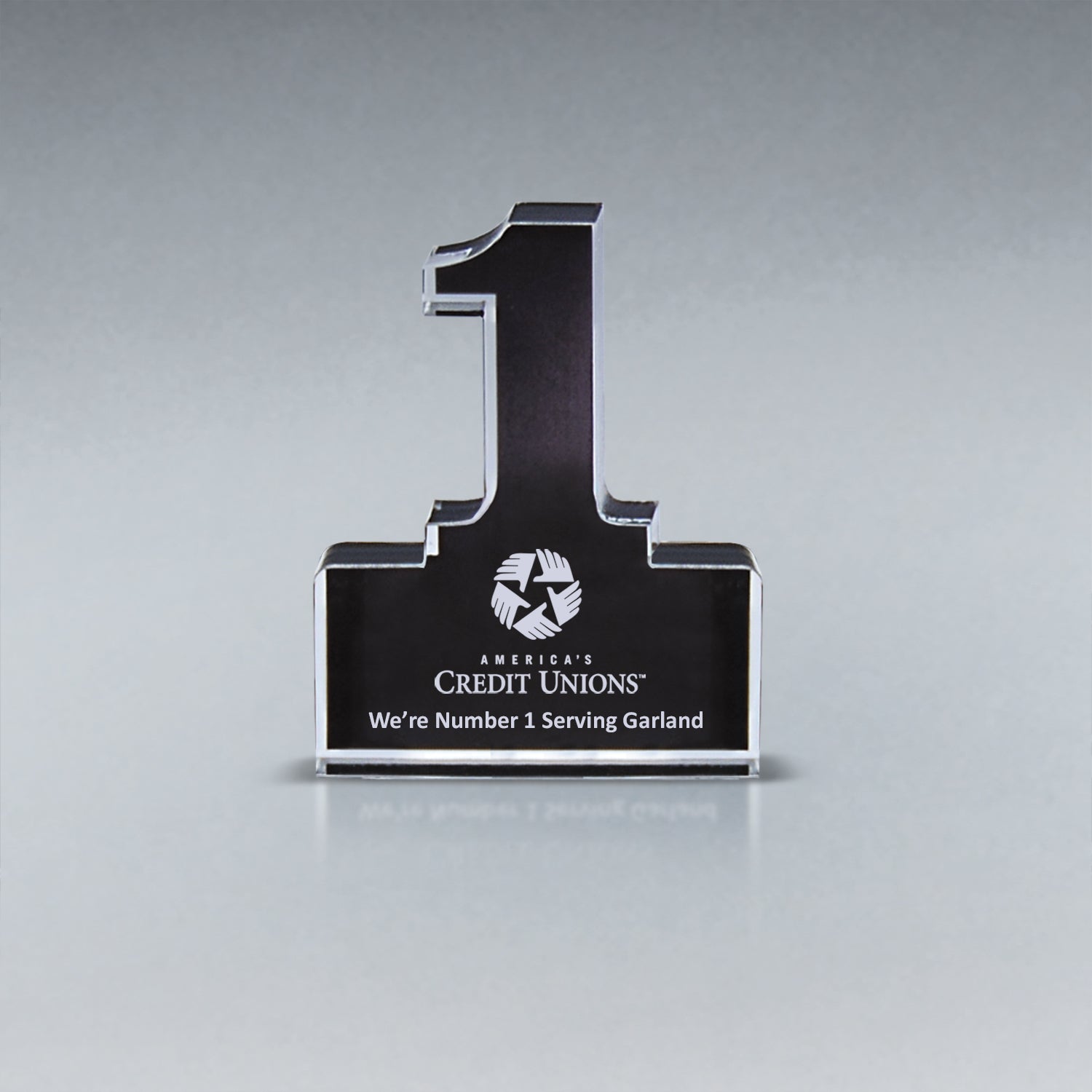 Brushed Metallic Years of Service Acrylic Award