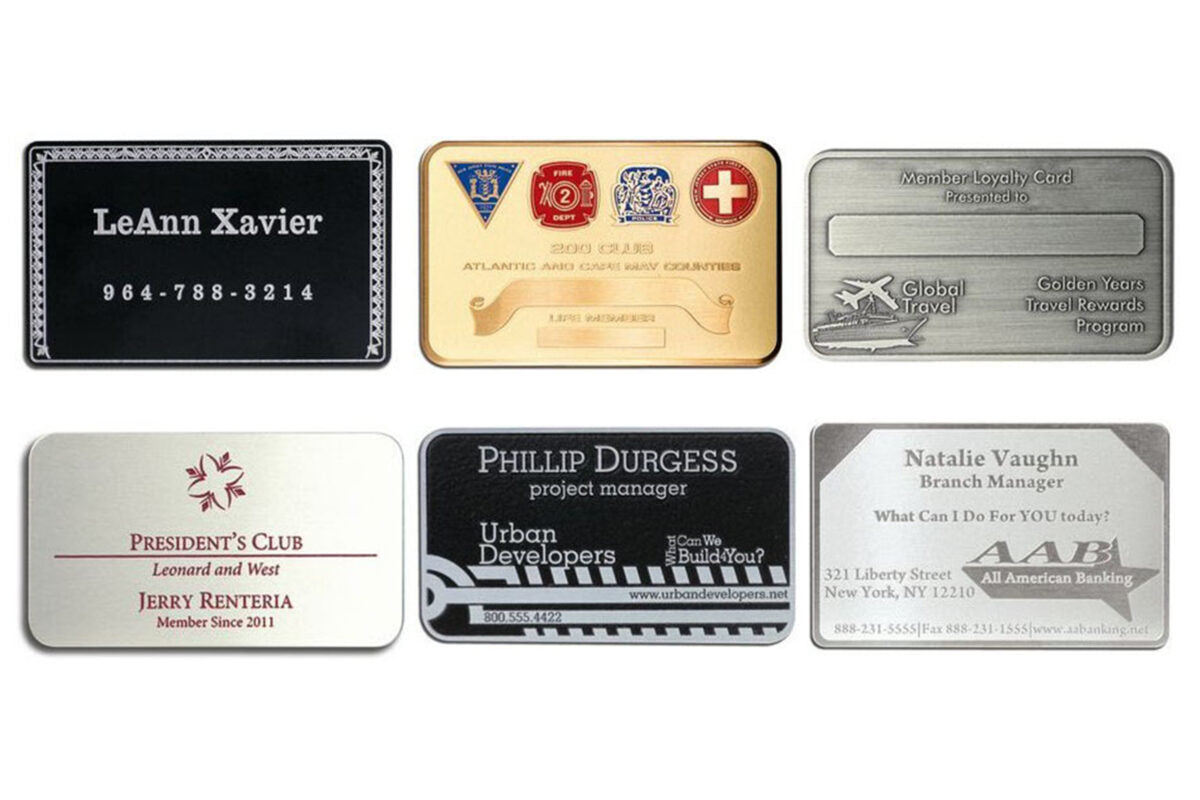 Metal Membership Cards