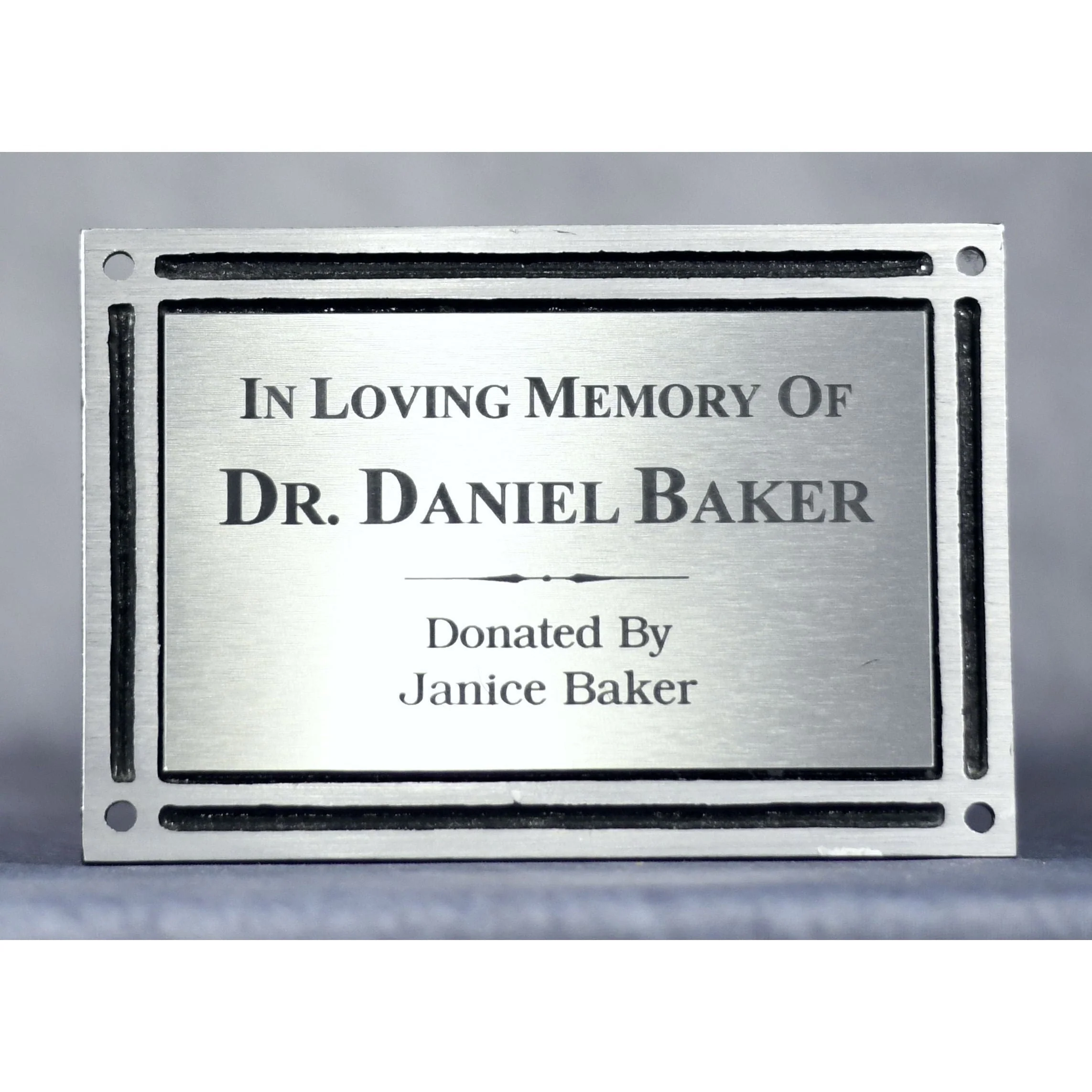 Quick Turn Cast Aluminum Plaque