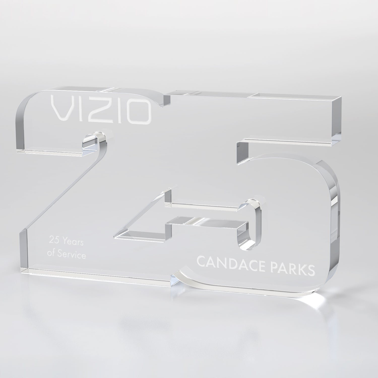 Clear Years of Service Acrylic Award