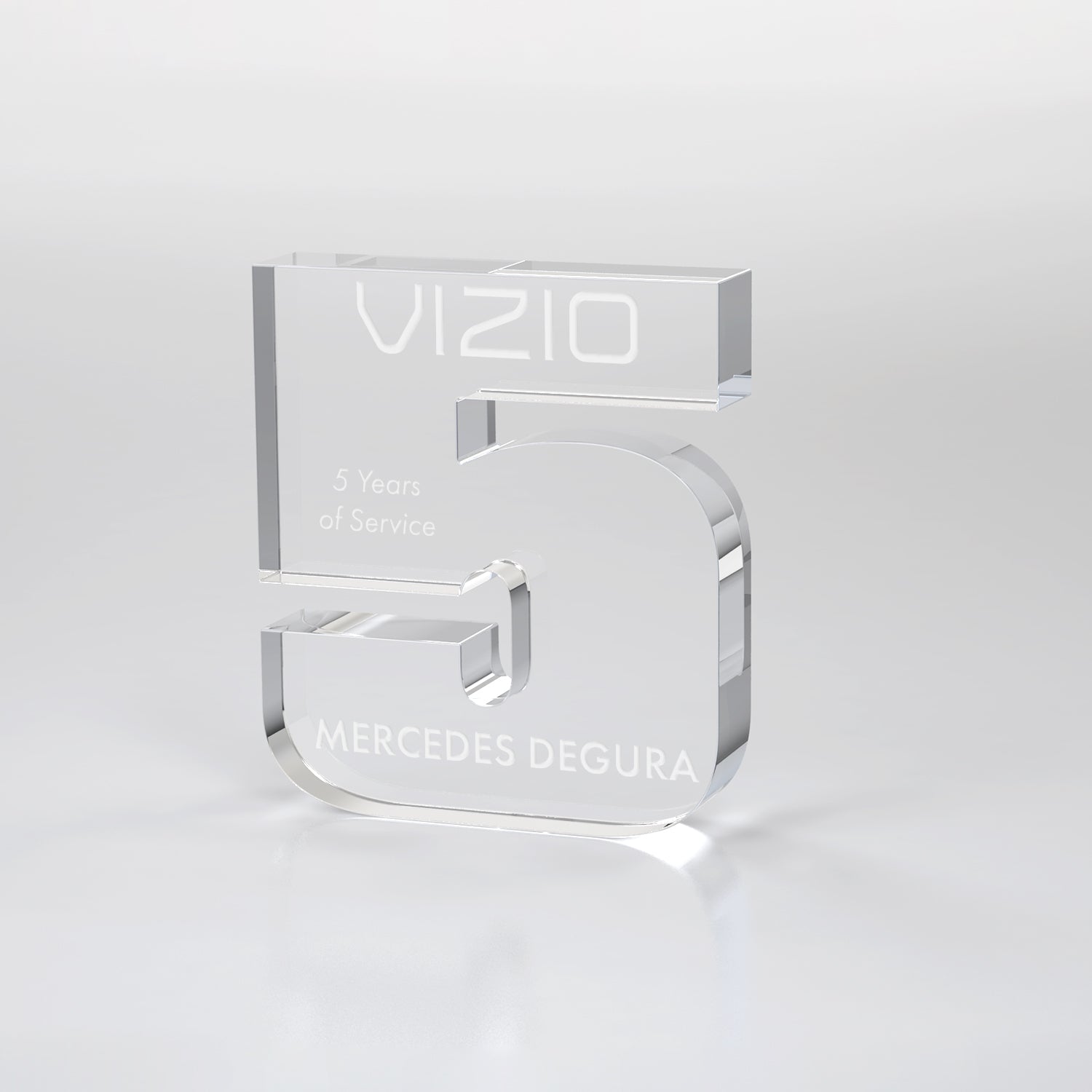 Clear Years of Service Acrylic Award