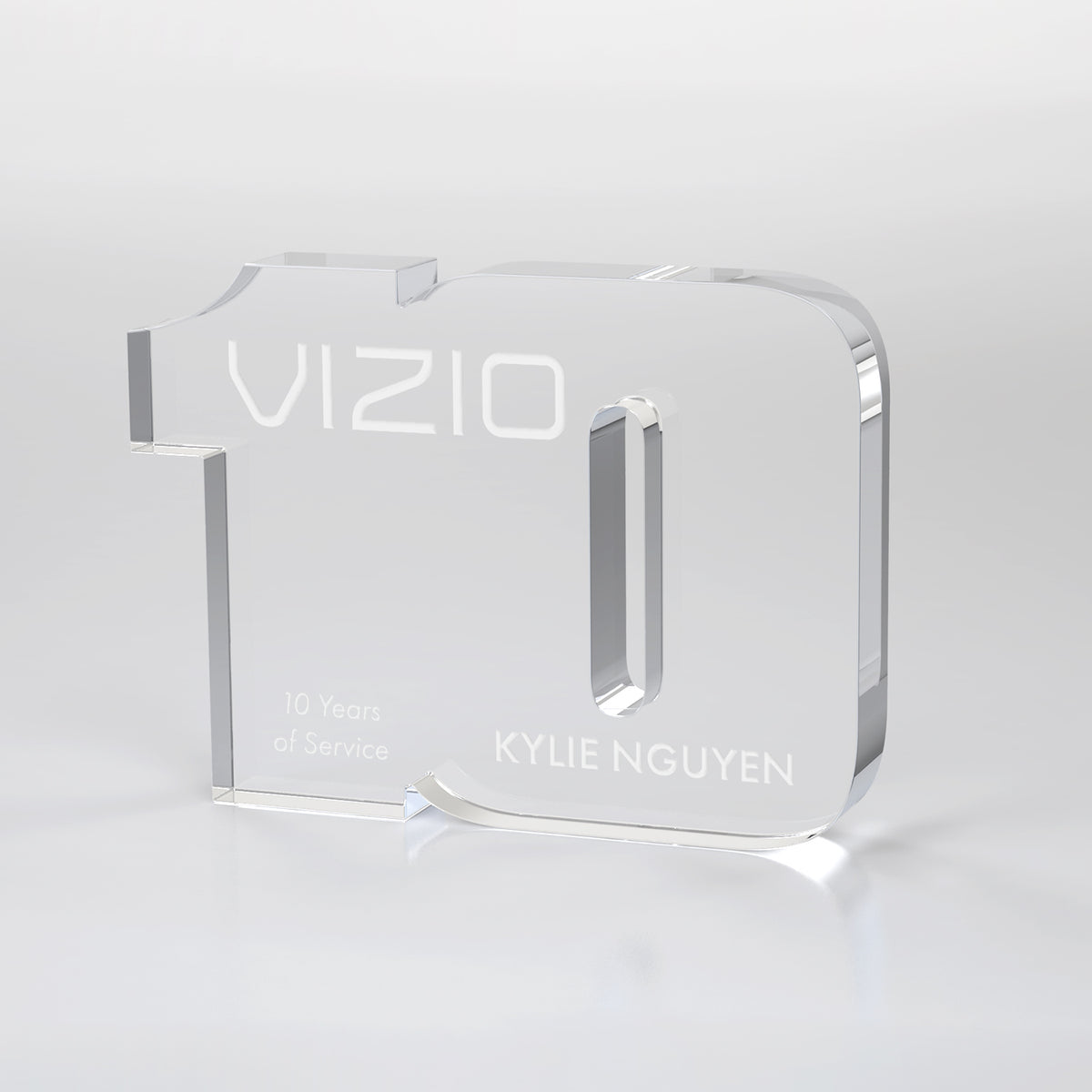 Clear Years of Service Acrylic Award