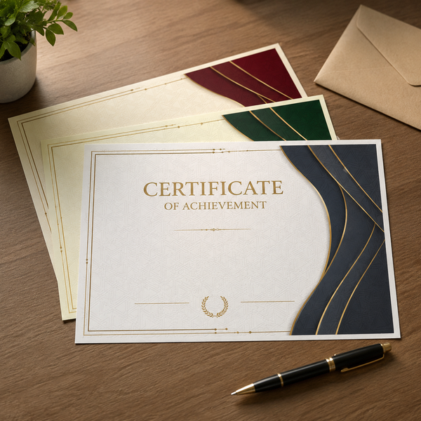 Custom Certificate Paper - lifestyle