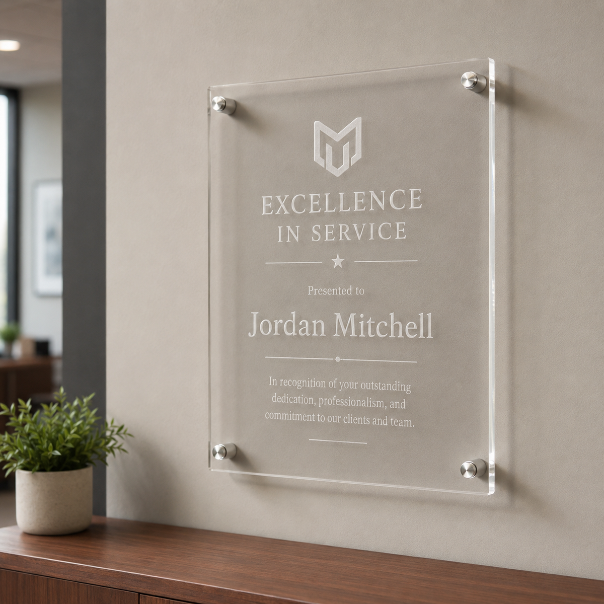 Custom Full-Color Acrylic Wall Plaque