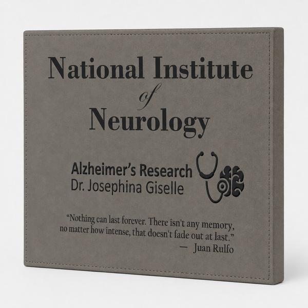 Full-Wrap Laserable Leatherette Plaque