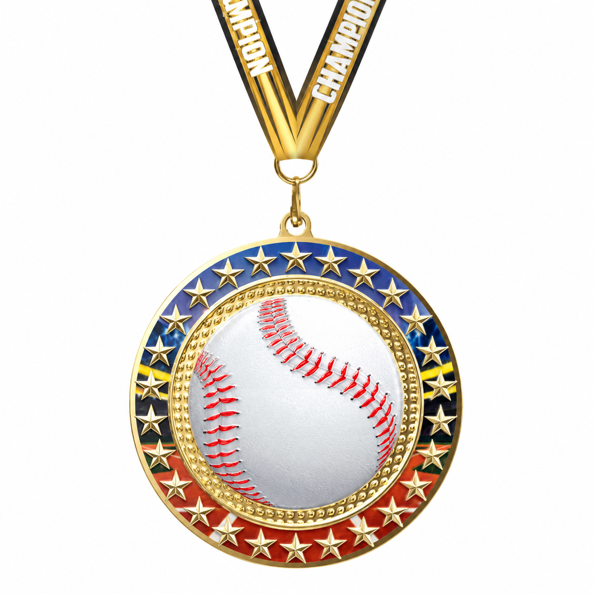 Radiant Star Medals with gold Champion ribbon