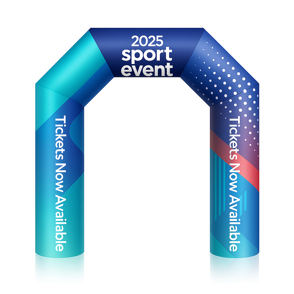 Custom Inflatable Event Arch — Custom 10' X 9' Inflatable Arches - Contained Air Blown