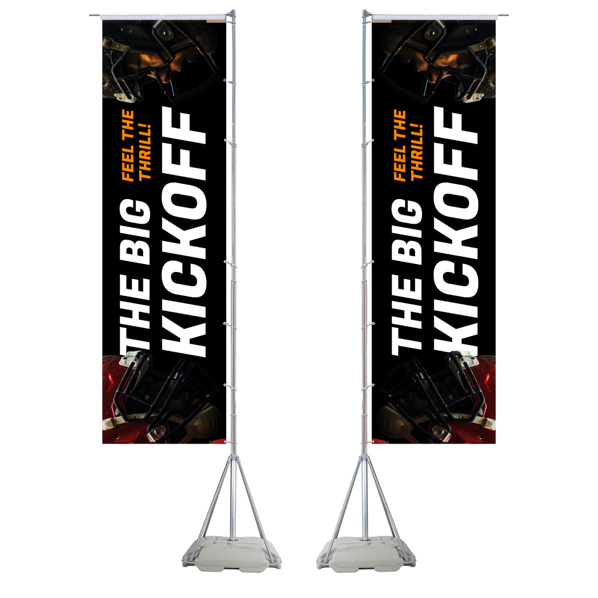 17-Foot Giant Advertising Flag with Water Base