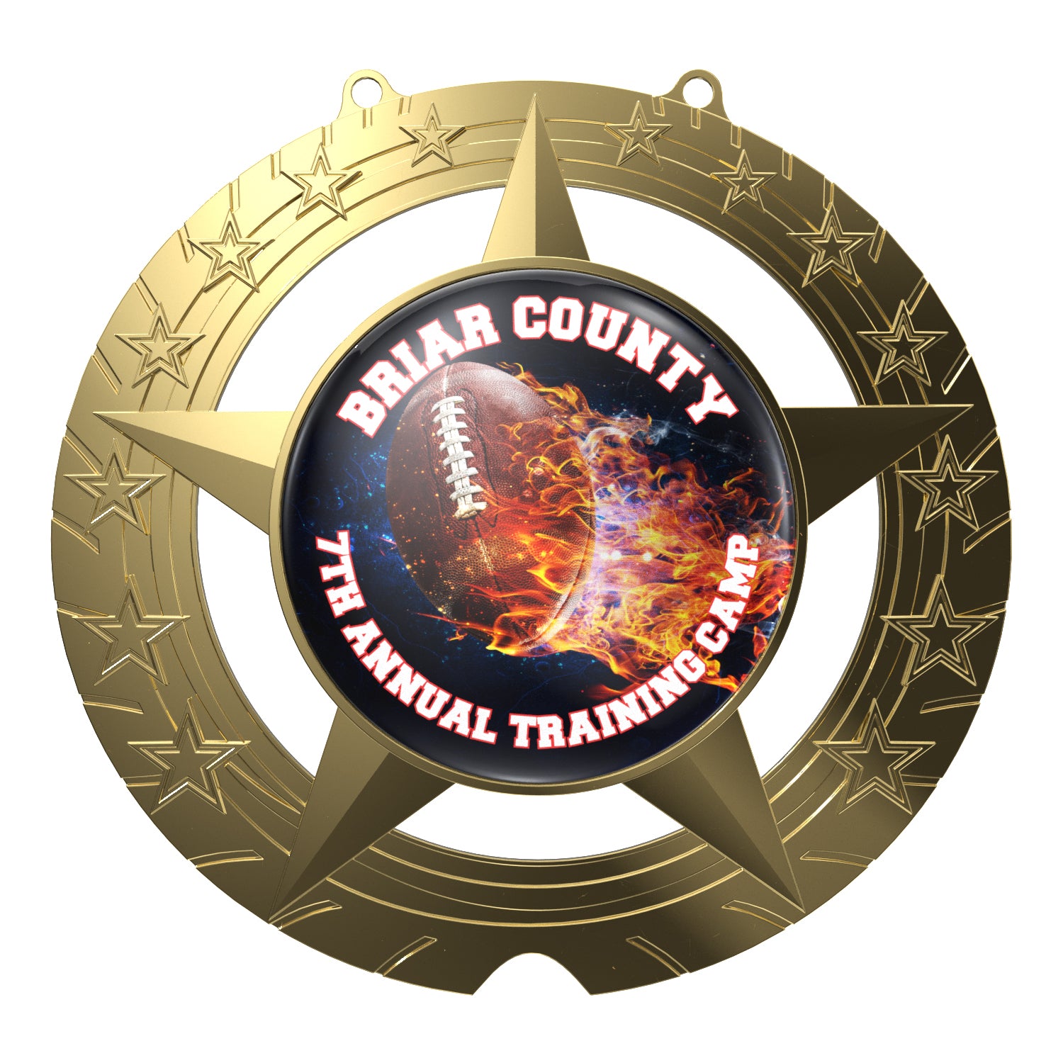 Super Star Champ Chain Medal with Plastic Chain